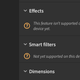 Missing feature placeholders? Never a great sign.